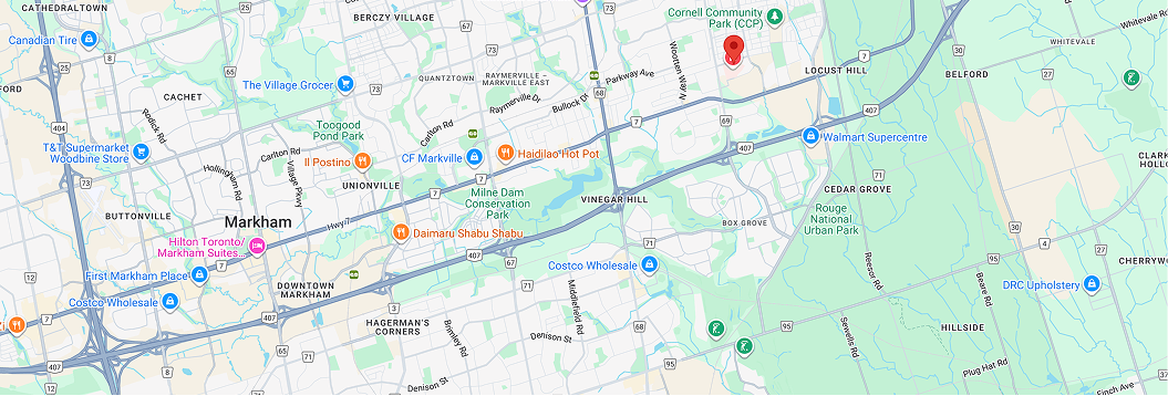 Screenshot of a google map for Caregiver Services Head Office